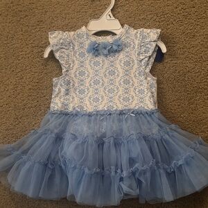 Charming Blue Baby Dress with Tulle
